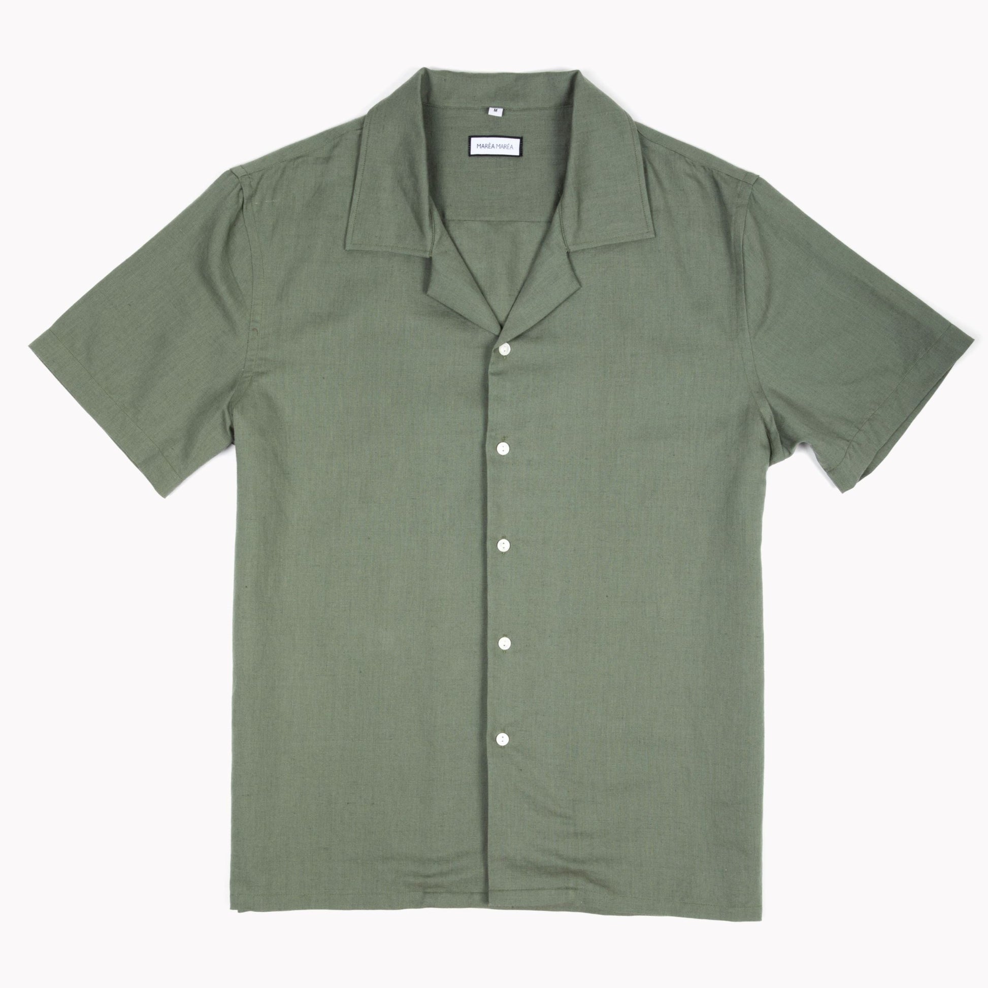Linen Blend Camp Collar Shirt Marèa Maréa