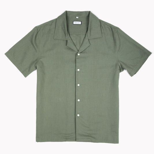 Linen Blend Camp Collar Shirt Marèa Maréa